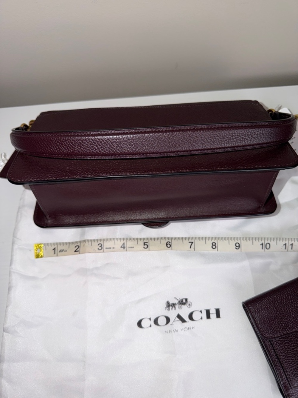 NWT Coach Tabby 26 Crossbody Bag in Oxblood with matching wallet - Picture 6 of 13